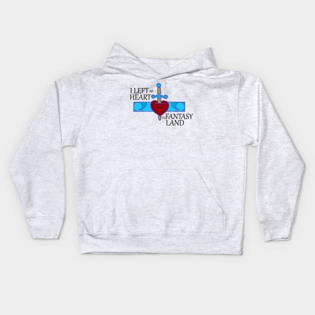 I Left My Heart in Fantasy Land Kids Hoodie by Wizarding Wands & Mickey Ears